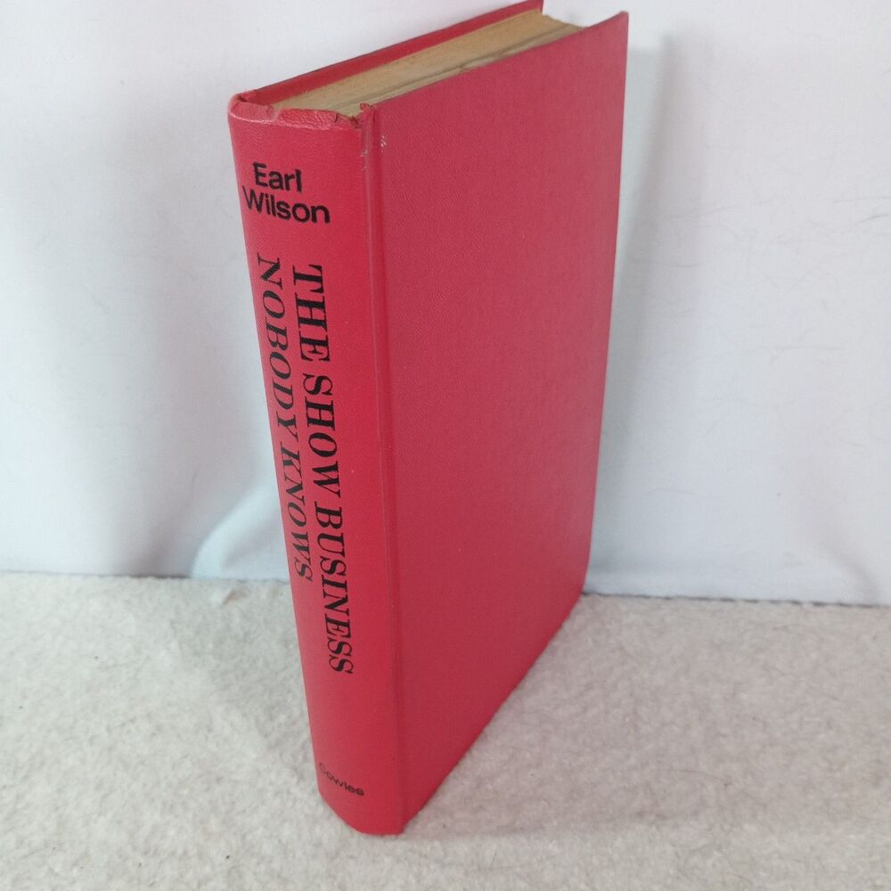The Show Business Nobody Knows Earl Wilson 1971 Hardcover Hollywood Celebrity